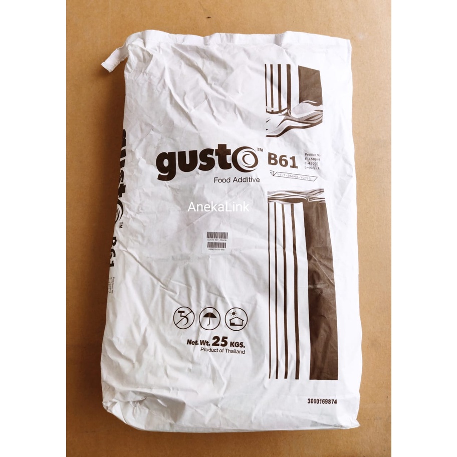 

GUSTO-B61 FOOD ADDITIVE(repack 1kg)-Penyedap Makanan