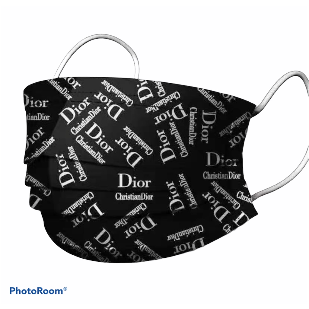 Masker Premium Dewasa Dior Black 3 Ply - Satuan