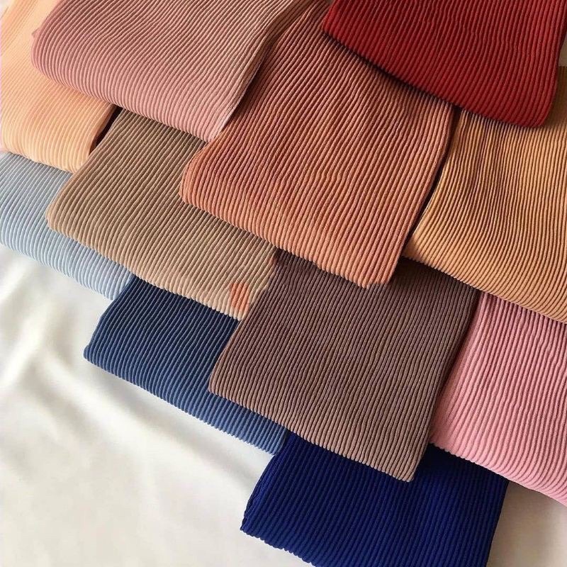 Hijab PASHMINA Plisket premium Full PLEATED SHAWL Lidi Pashmina Terlaris-7