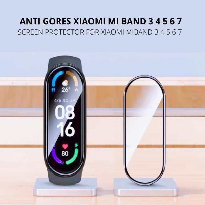 Anti Gores Xiaomi Mi Band 7/6/5/4 Strap Miband 7/5/4/3 2D / 3D Screen Protector Screen Guard