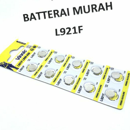 Batterai / Battery murah jam tangan kalkulator remote L921F VINNIC