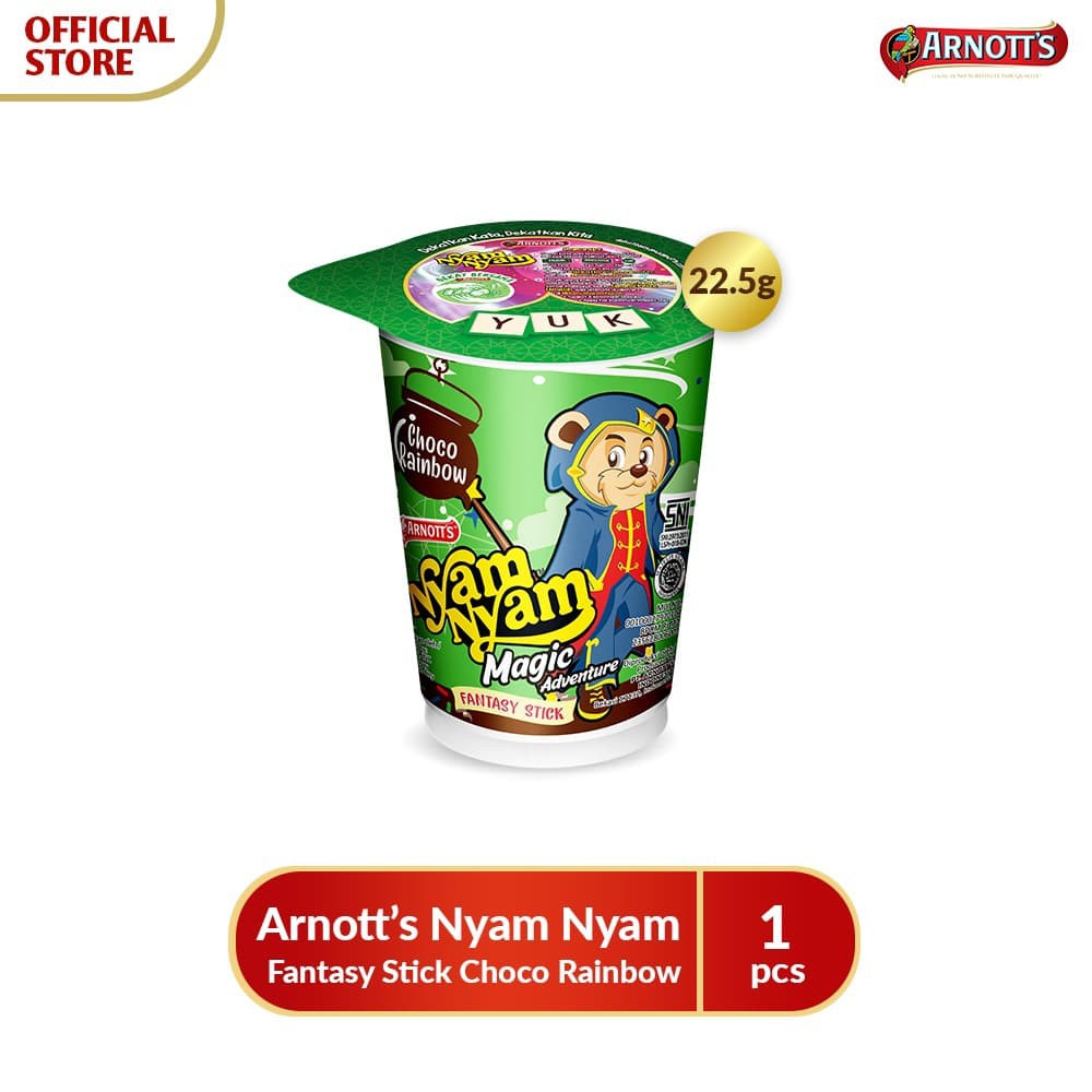 

PROMO ARNOTT'S NYAM-NYAM FANTASY STICK CHOCO RAINBOW TERMURAH