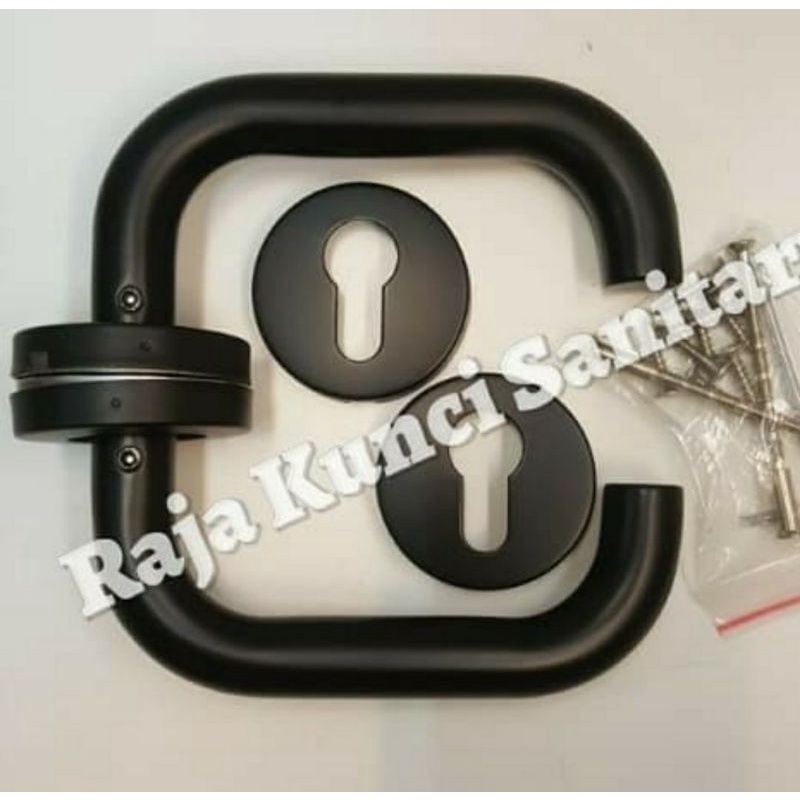 Handle Pintu Roses U Hitam /Black Stainless Stell/Gagang Pintu/Pegangan Pintu/Tarikan Pintu