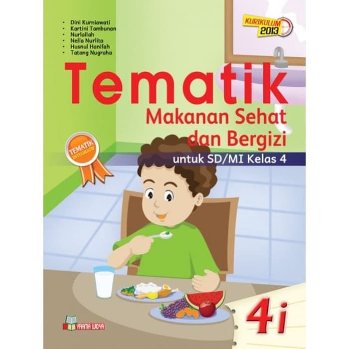 Buku Tematik Sd Mi Kelas 4i Makanan Sehat Bergizi Shopee Indonesia