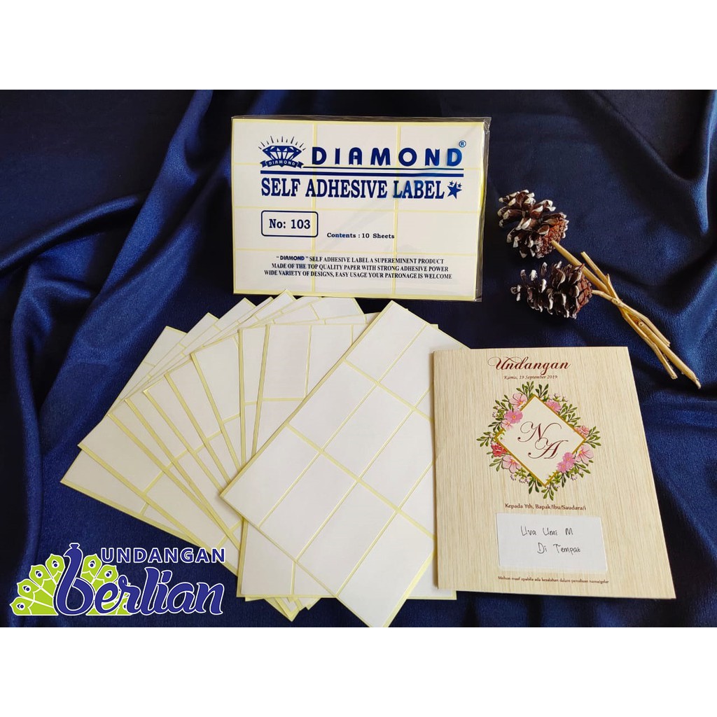

Label Stiker Nama Undangan Kode 103 (120 Label/Pack) 3 X 6,4 Cm