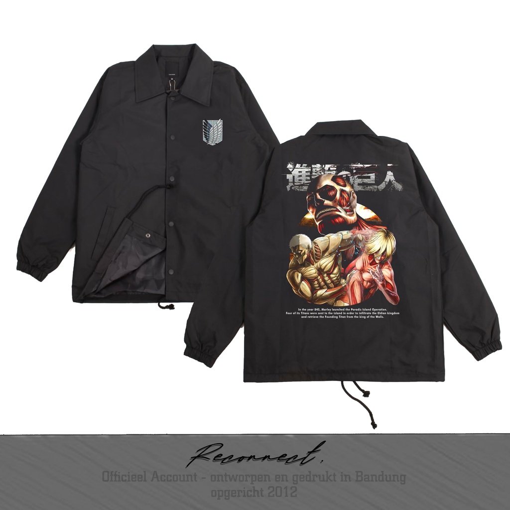 Reconnect Coach Jacket Attack On Titan - Unisex