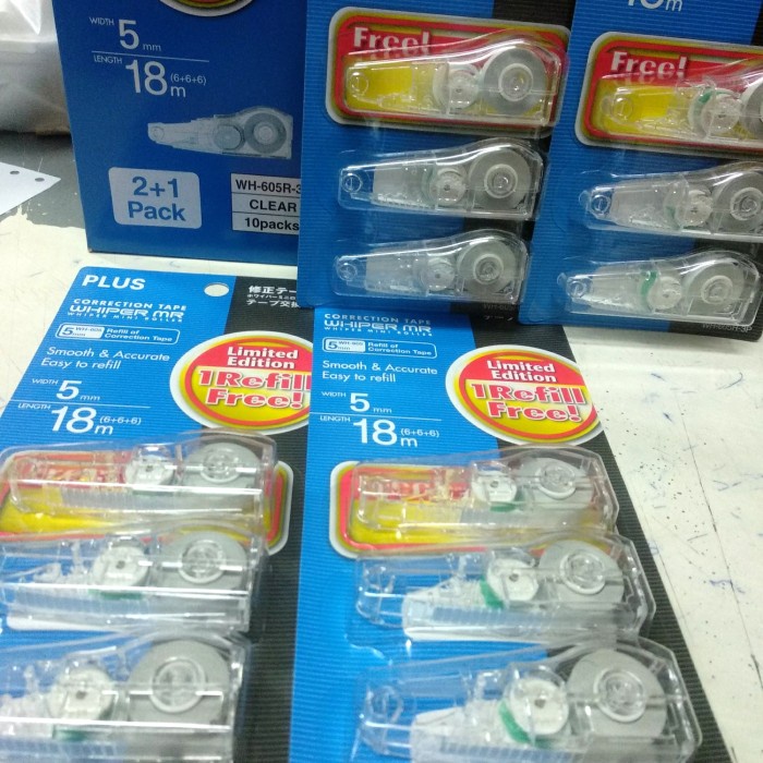

Segera Miliki Refill Correction Tape Plus 2-1 Terbatas