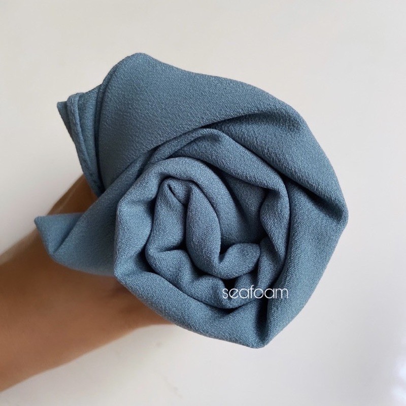pashmina instan giona giani JAHIT TEPI RAPI / pasmina instan / hijab instan-Seafoam