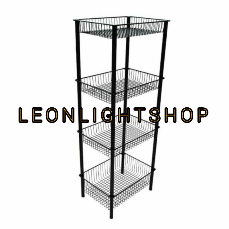 KRISHOME RAK BESI PENYIMPANAN SERBAGUNA 4 TINGKAT/ACE 4 TIER SHELF/ACE HARDWARE RAK PENYIMPANAN