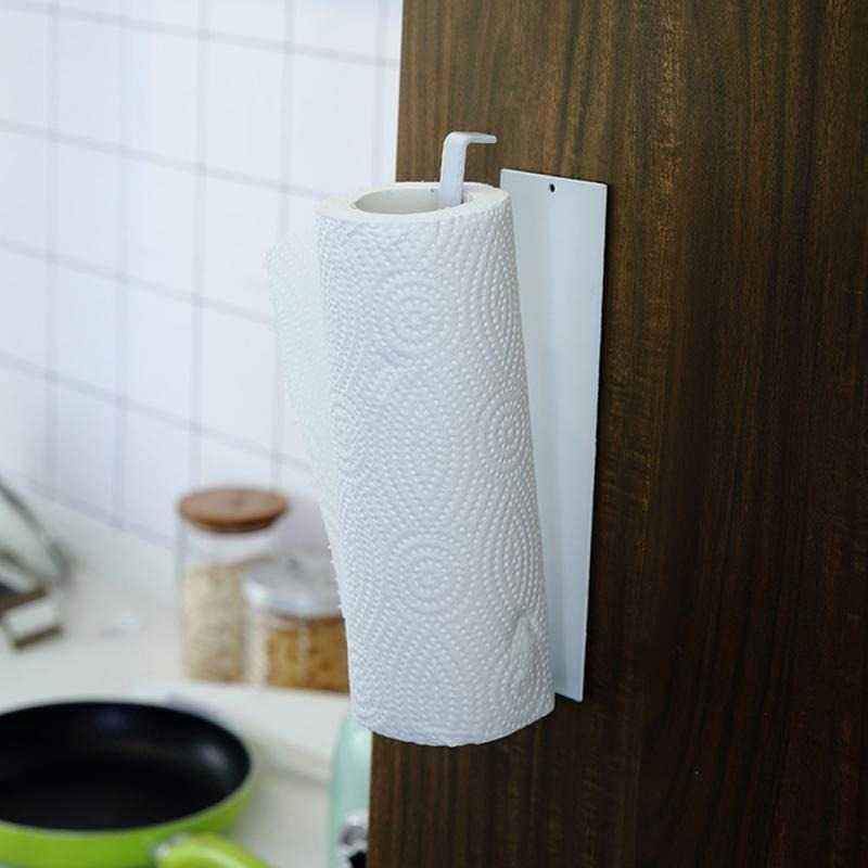 Tempat Gantungan Tissue Tisu Kamar Mandi Dapur Gulung Roll Tempel Dinding – Kitchen &amp; Bathroom Tissue Storage Organizer