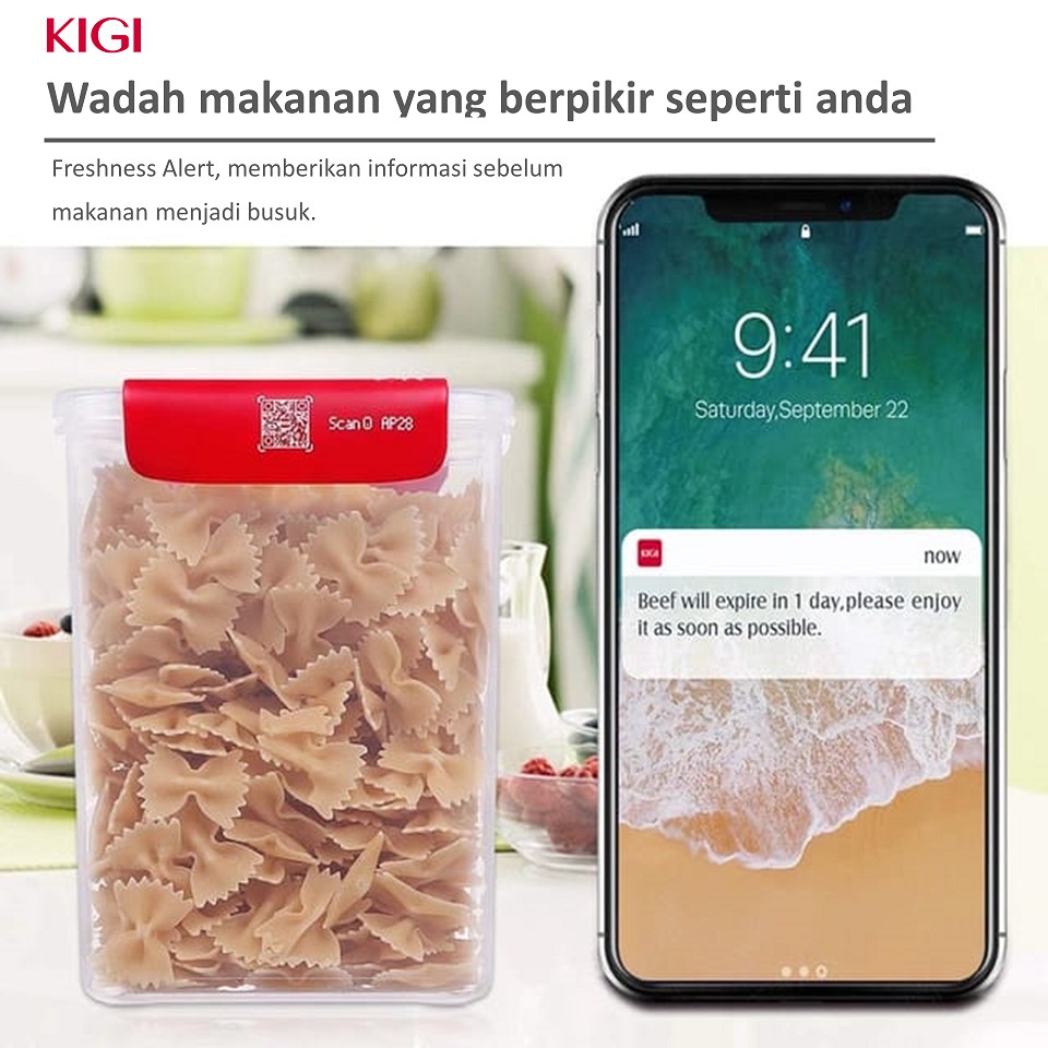 WADAH PINTAR Tempat Makan Bayi KIGI APS5 - Smart Food Container Toples Penyimpanan Makanan