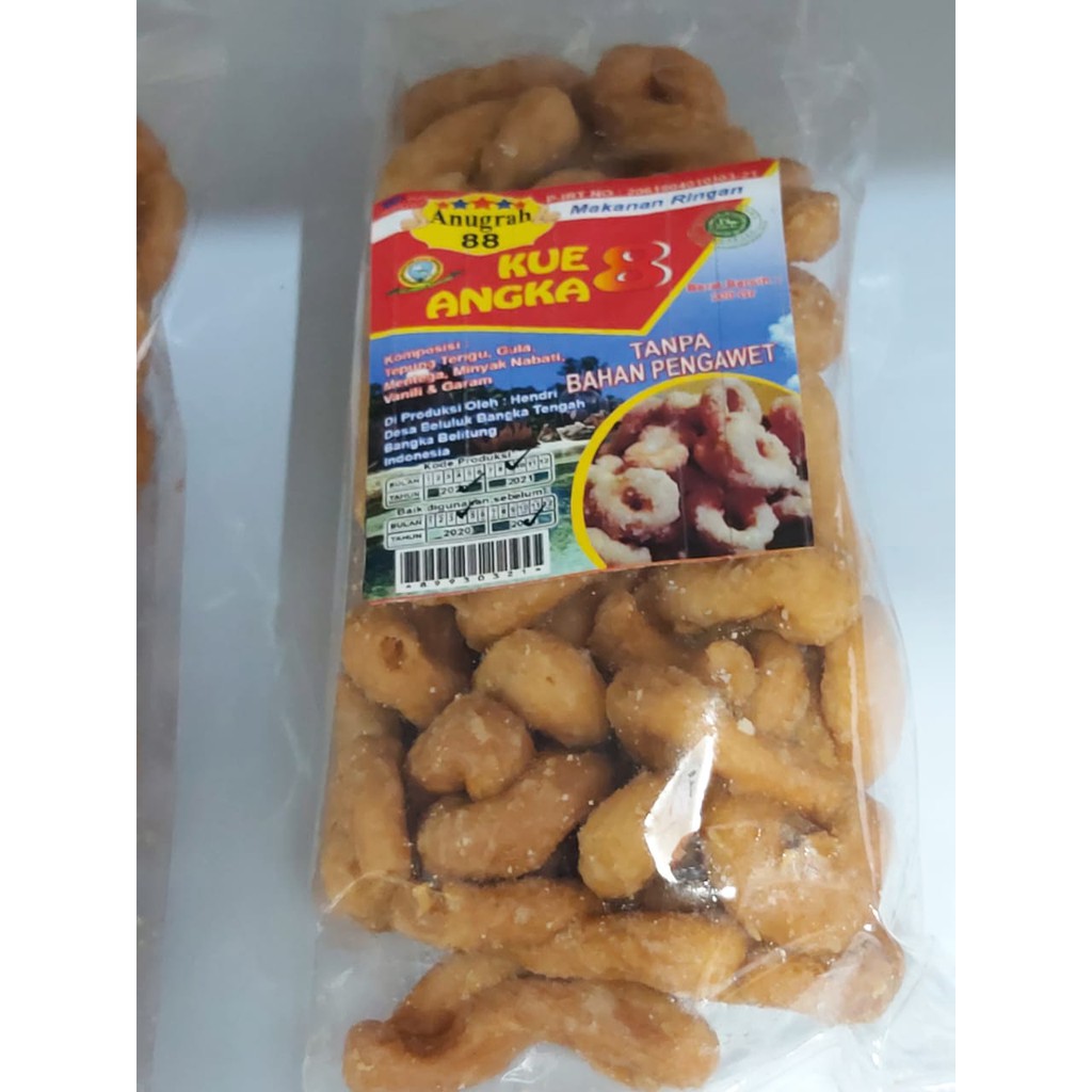 

Kue Angka 8 Cap Anugrah 88 Sedang Asli Bangka / Kue kering