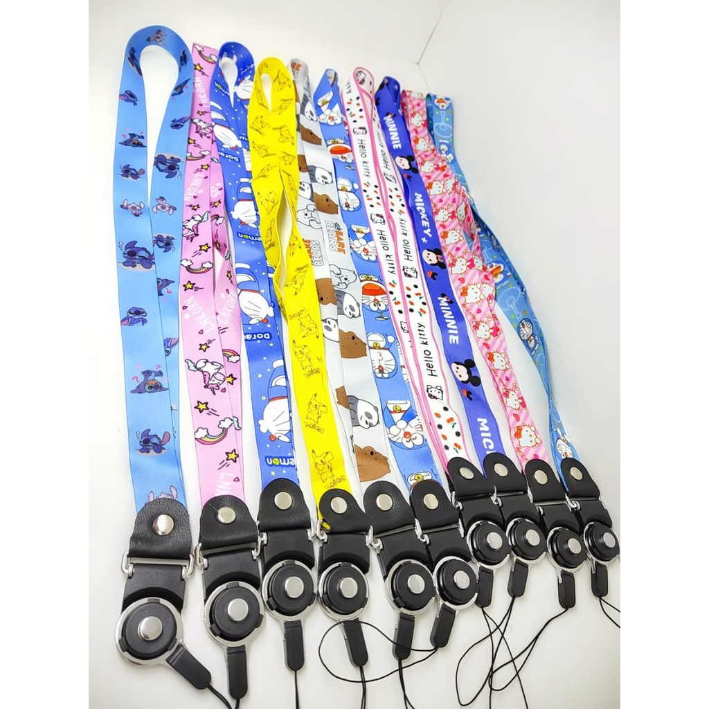 Tali HP 10 Motif Karakter Tali Gantungan Hp Kartun Lanyard Hp Motif Cartoon Gantungan Leher Karakter