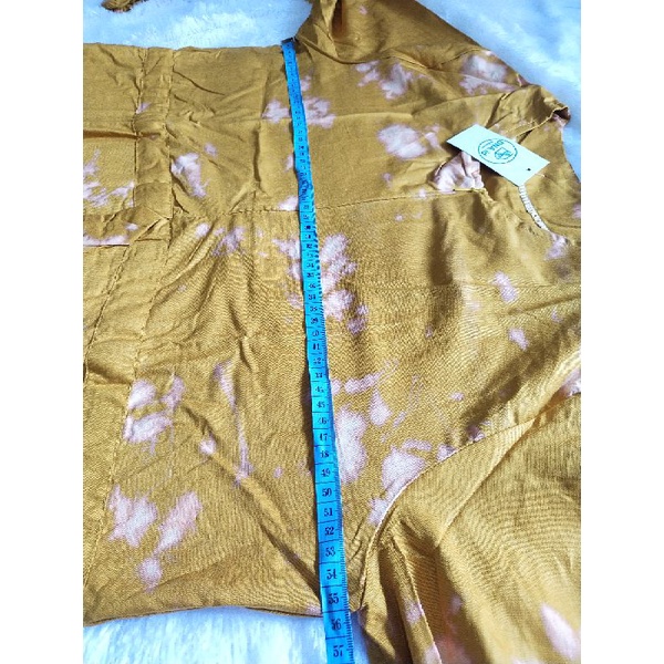 One Set Tie Dye Gelap Tali Serut Lengan Karet-5