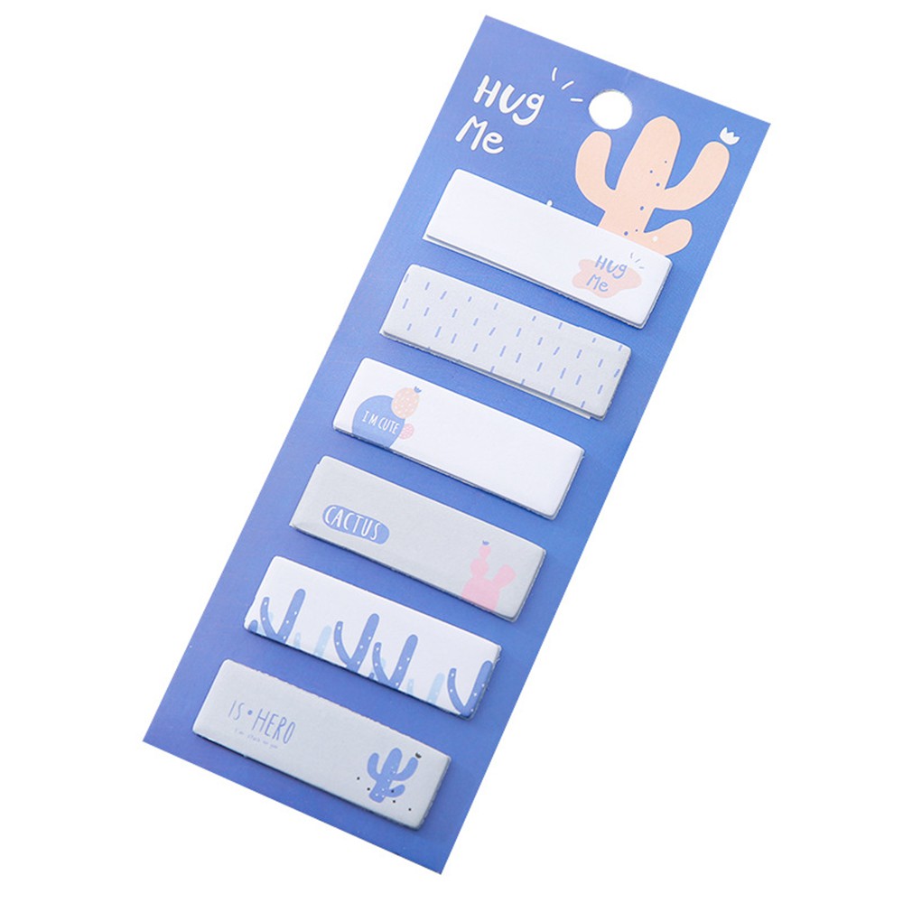 Lanfy Kertas Memo Sticky Note / Post-It Portable Motif Kaktus Untuk Sekolah / Kantor