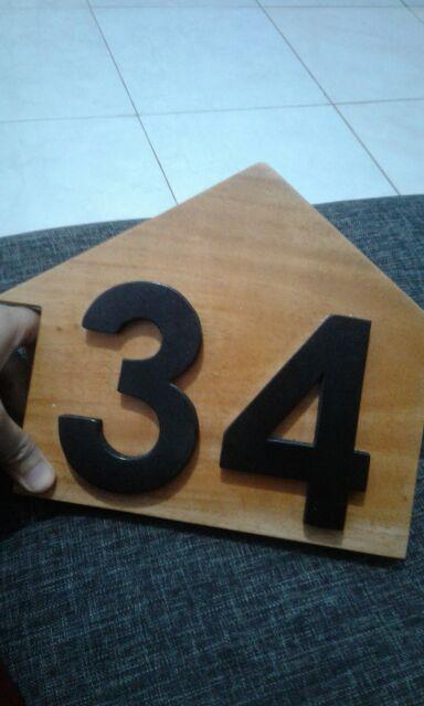 Nomor Rumah Huruf Timbul Akrilik