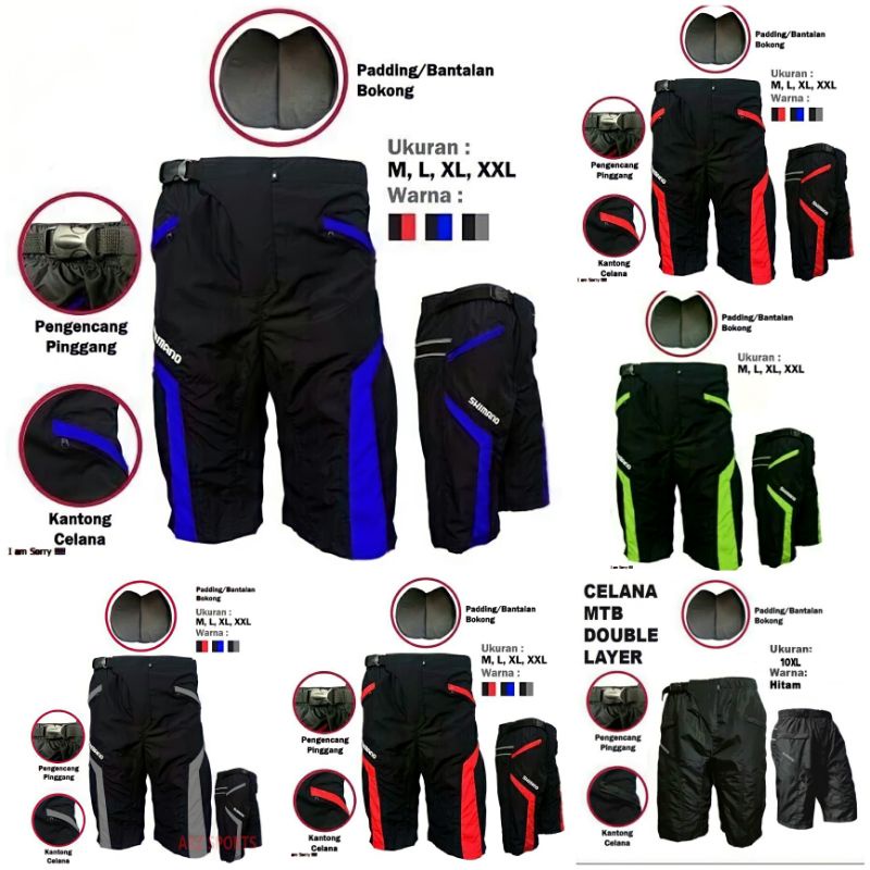 [ PROMO ] Celana Pendek Sepeda Pria / Celana Sepeda pria Padding Busa / Celana Sepeda Mtb / Celana G