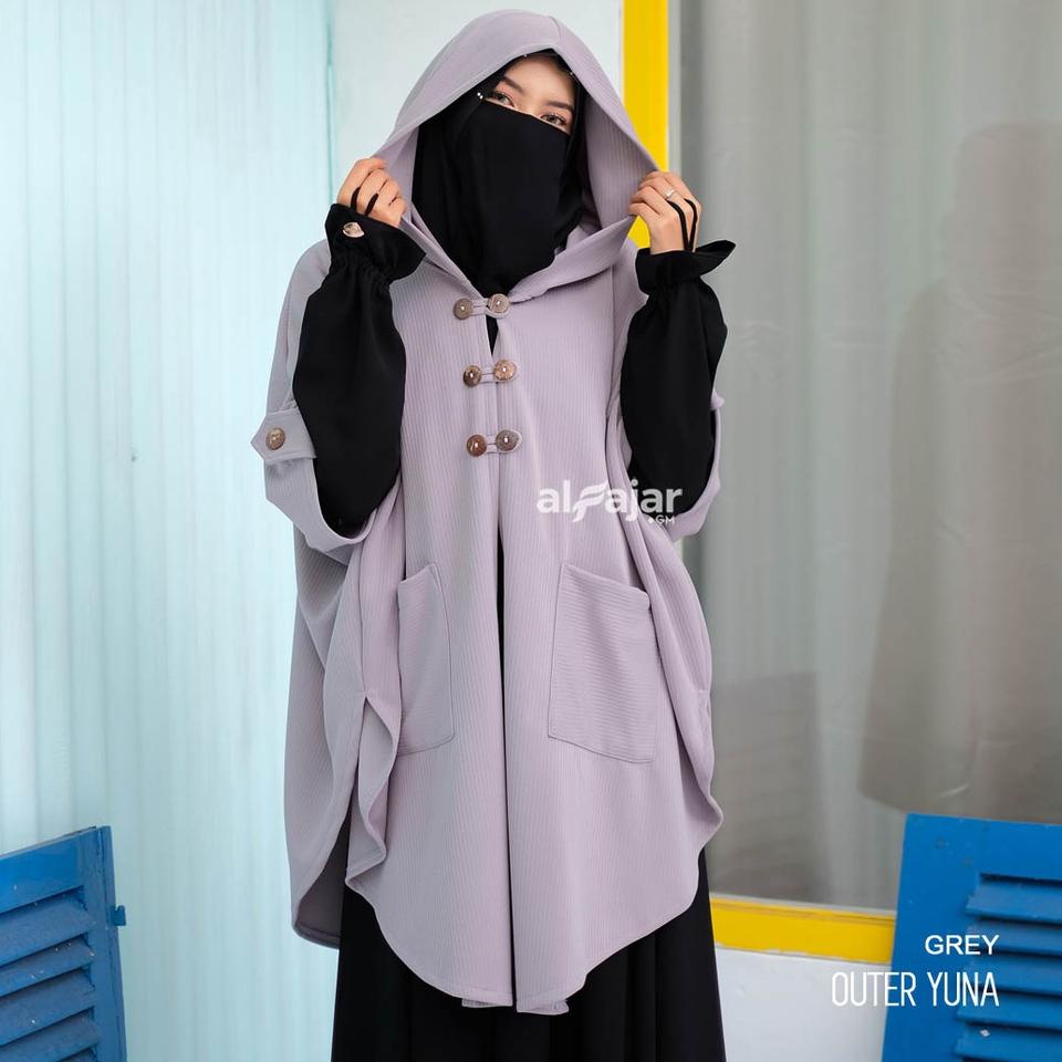 (TREN TERBARU) Outer Hoodie Syar'i YUNA by Alfajar