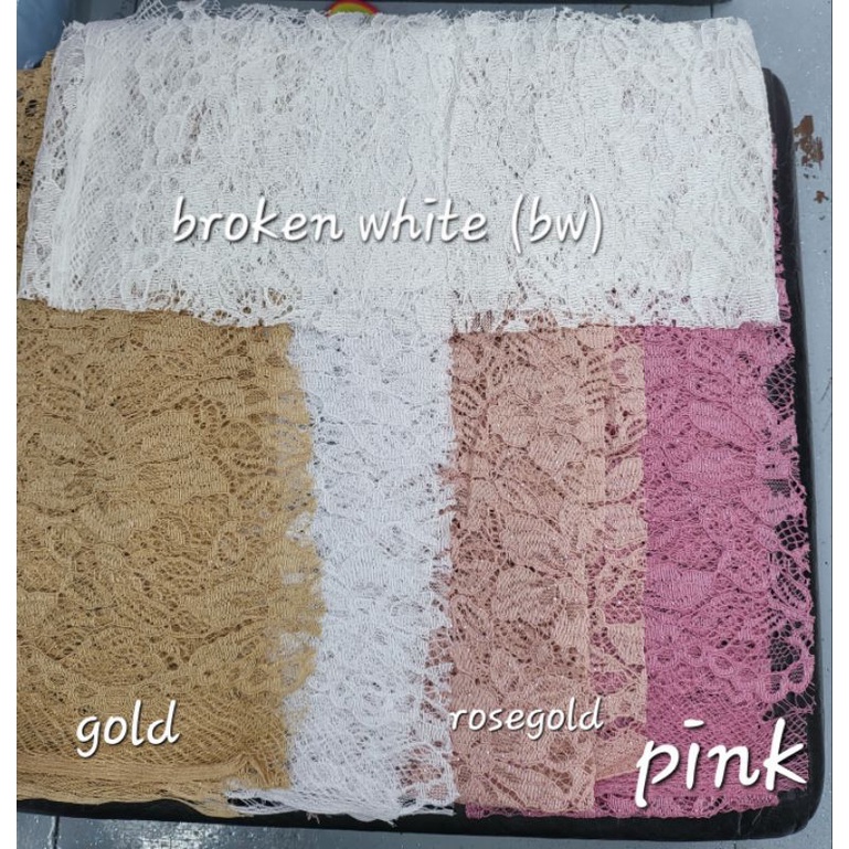 kain brokat corneli/korneli gliter/brukat/corneli lace gliter.warna ada pd foto