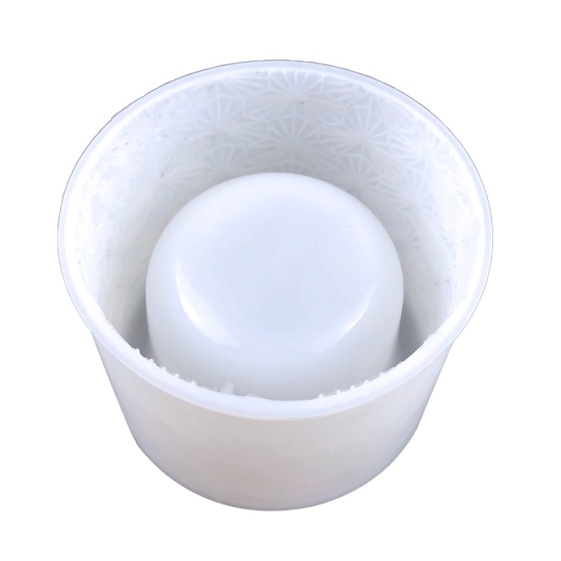 Siy Cetakan Pot Bunga Bentuk Bulat Geometris Bahan Silikon Untuk Dekorasi