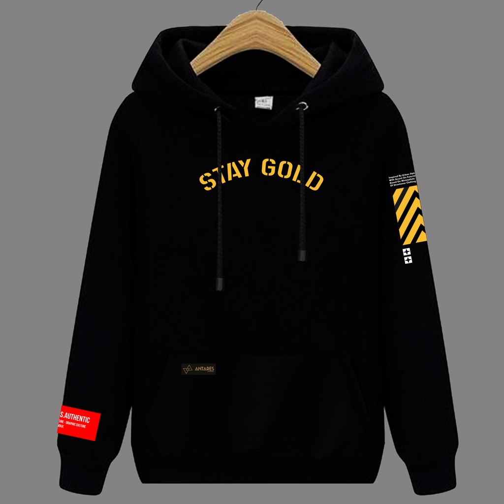 SWEATER HOODIE DISTRO PRIA ANTARES ORIGINAL STAY GOLD