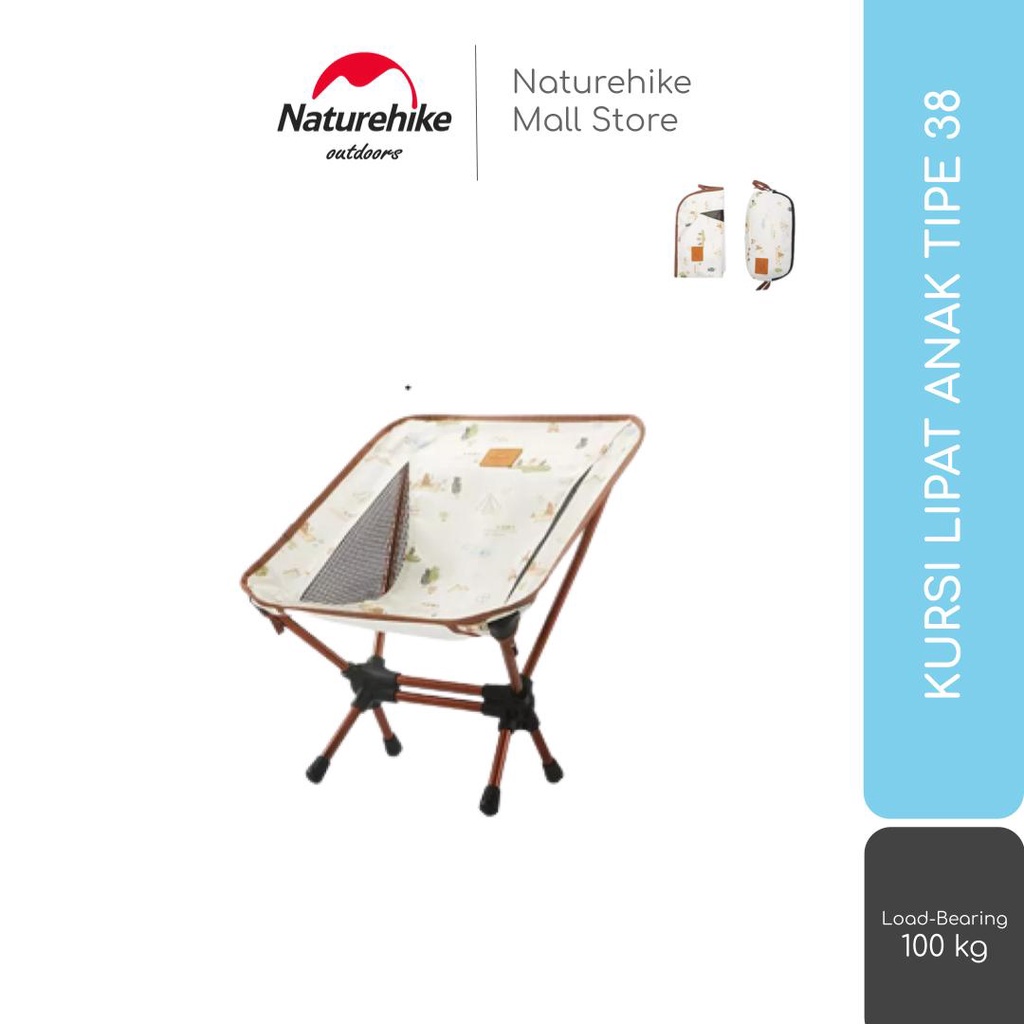 KURSI LIPAT PORTABLE CAMPING OUTDOOR NATUREHIKE CNH22JU008 TIPE 38