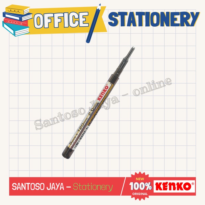 

Isi Pensil Mekanik KENKO 2B - Refill Mechanical Pencil Lead 2.0 mm