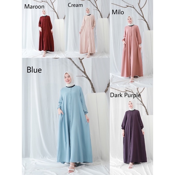 SAFIRA MAXI (Ld -+ 108 Pjg 135) Gamis Polos