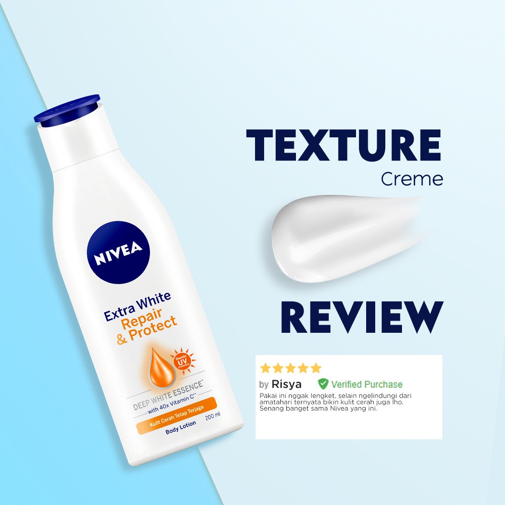 NIVEA Body Lotion Extra White 100 | 200 | 400 | Repair Protect Instant Glow Night Nourish Sun (Victoria)