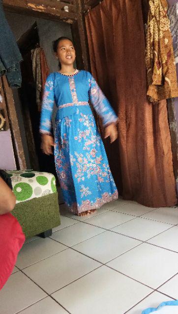 236 Gamis Baju Muslim Batik Anak 2 - 12 Thn/sarimbit Seragam