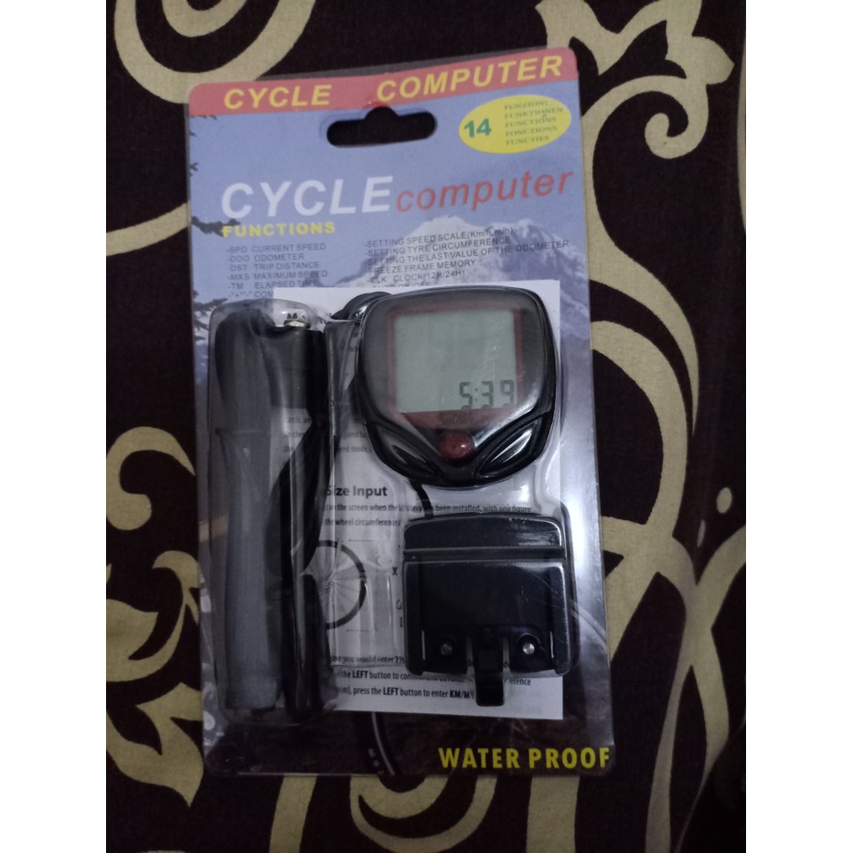 Bike Cycle Sepeda Lcd Spedometer Sepeda