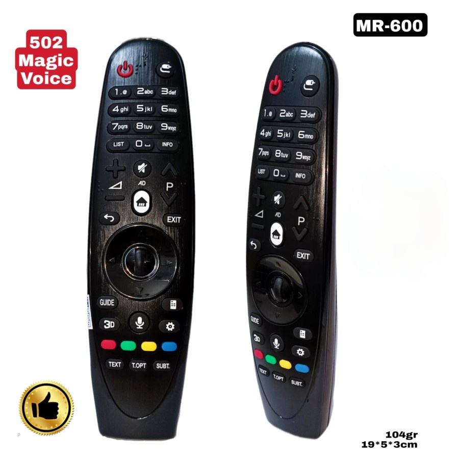 Remote Pengganti untuk Remote Magic TV LG Smart TV 3D MR-600 502 voice