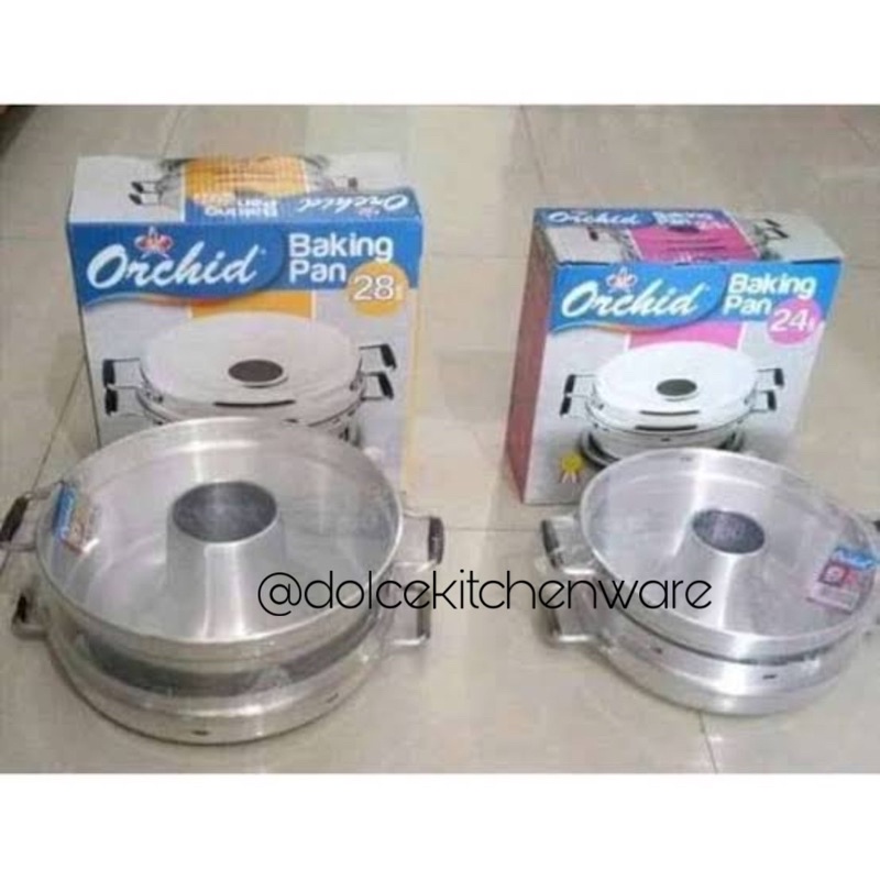 [KHUSUS BANDUNG] Baking Pan Alumunium Orchid 24 28 cm