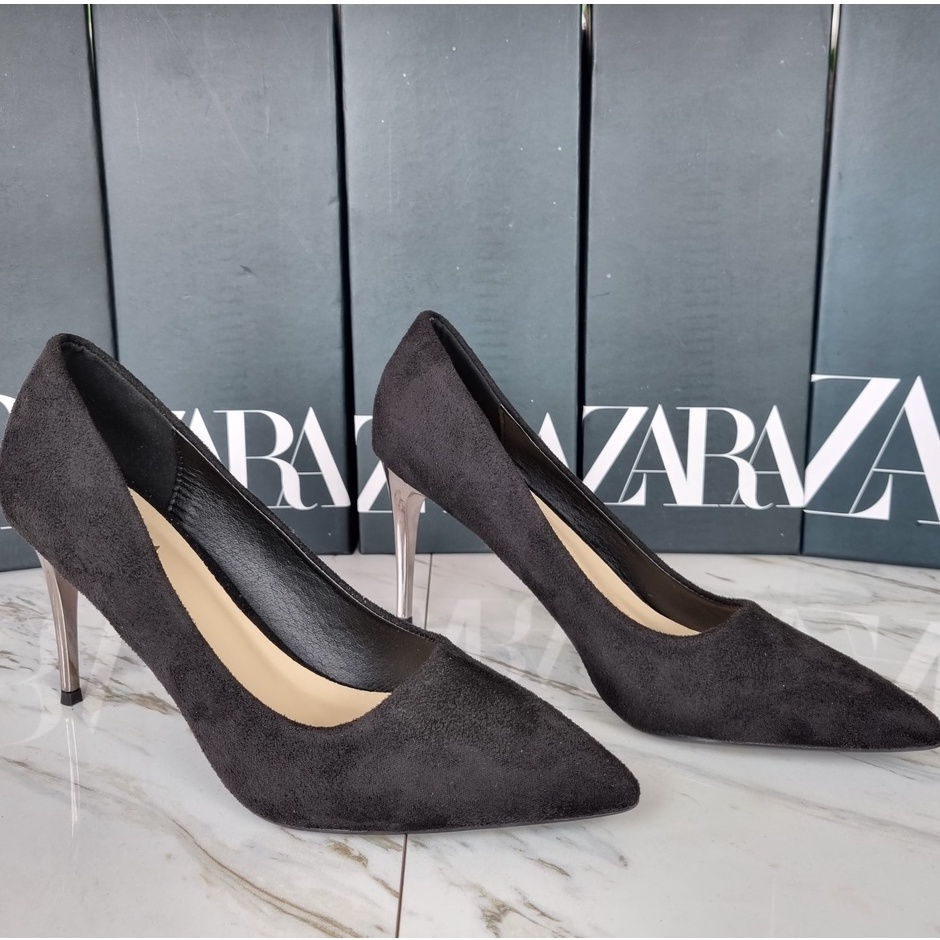 SEPATU ZR SUEDE HEELS 9 CM - SZR030