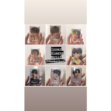 [50sheet/pack] inner sleeve hologram/inner sleeve motif/inner sleeve Photocard/inner sleeve seal/Rai