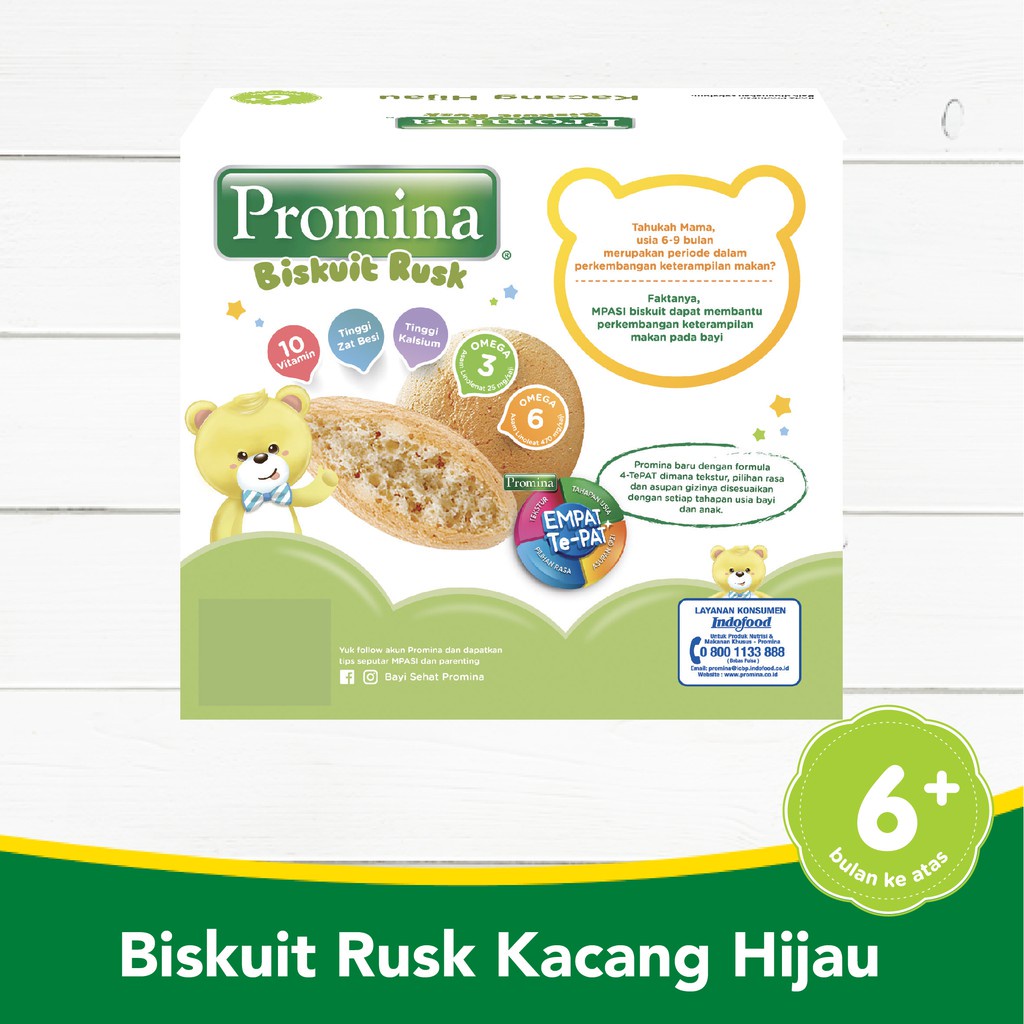 Promina Biscuit Baby Marie Roll Susu 150 g Biscuit Bayi 6+ Bulan