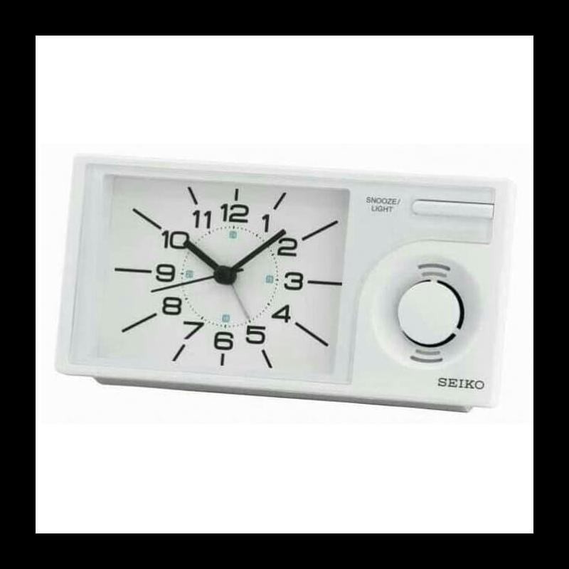NEW JAM MEJA WEKER SEIKO QHP004W ORIGINAL SWEEP ALARM MURAH QHP004 DEKORASI MURAH TERUPDATE AL8