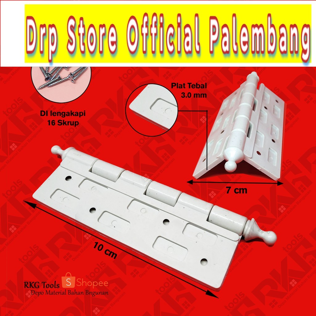 Engsel PVC Pintu Kamar Mandi WC Toilet Tebal 4"