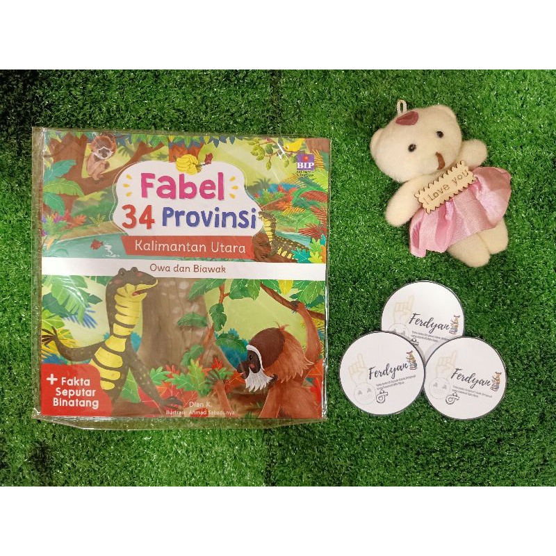 Buku Dongeng Cerita Anak Seri Fabel 34 Provinsi: Kalimantan Utara - Owa dan Biawak by Dian kristiani