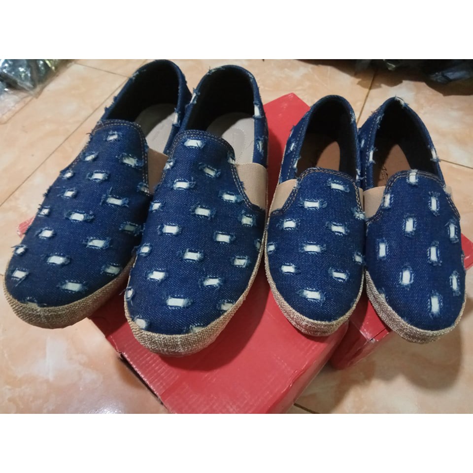 Sepatu Slip On Anak ORI Lazara Lso 11 denim sobek