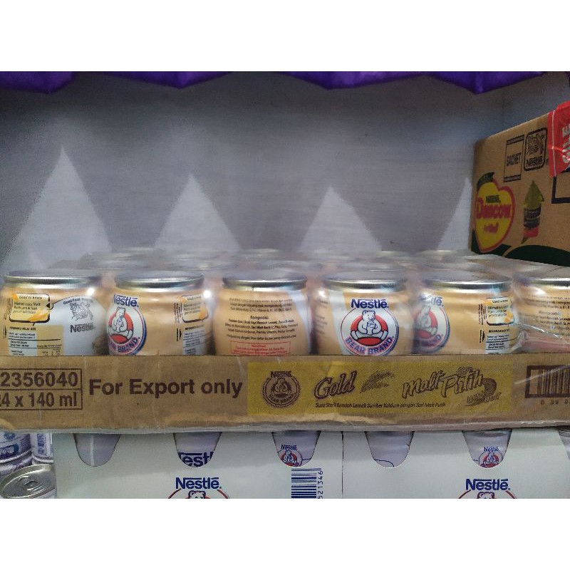 Bear brand Gold Malt Putih 1 karton