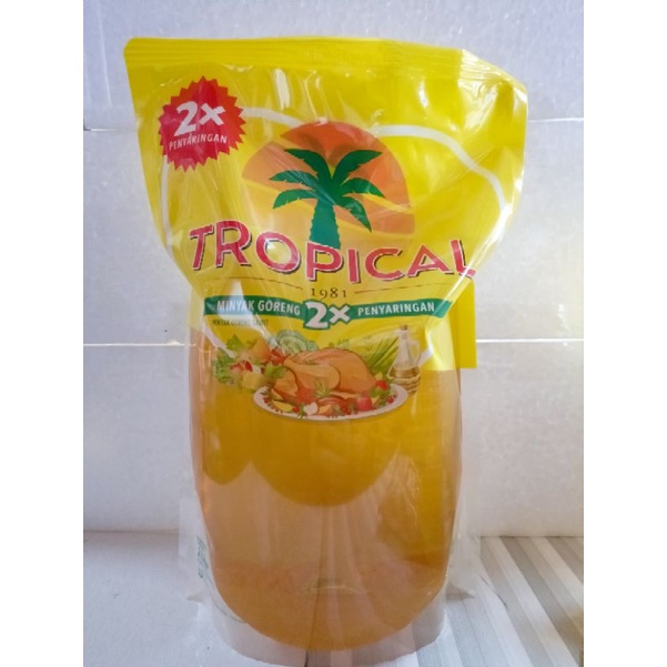 MINYAK TROPICAL  @ 2 LITER  SATU BUNGKUS/BOTOL