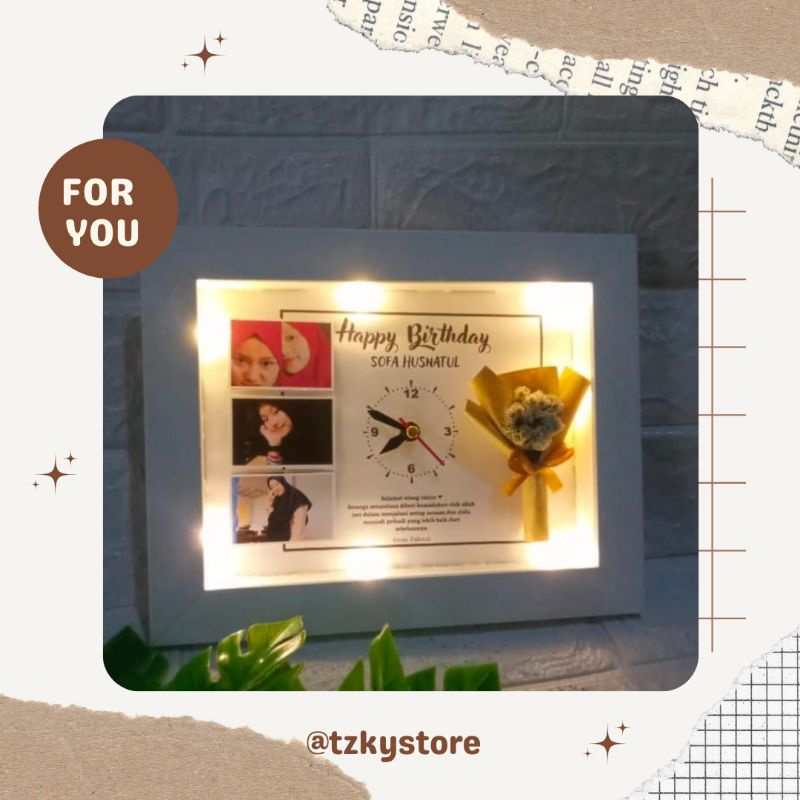 

Flower In Frame 3D / Kado Ulang Tahun Wedding Wisuda
