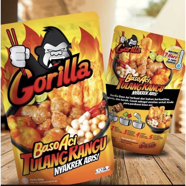 

Gorilla Baso Aci Tulang Rangu 200 Gr Tulang Rangu