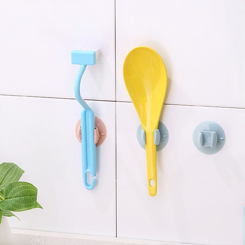 Stand Holder Sendok Nasi Model Tempel Dinding Warna Acak Untuk Dapur