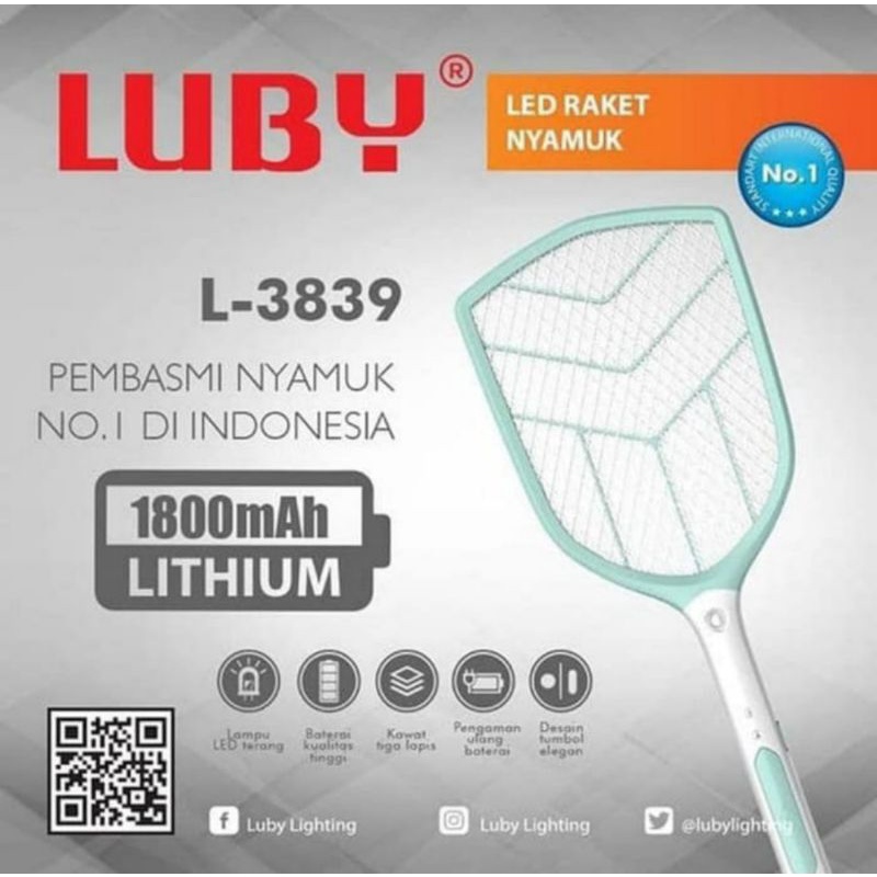 Raket Nyamuk Luby 3839
