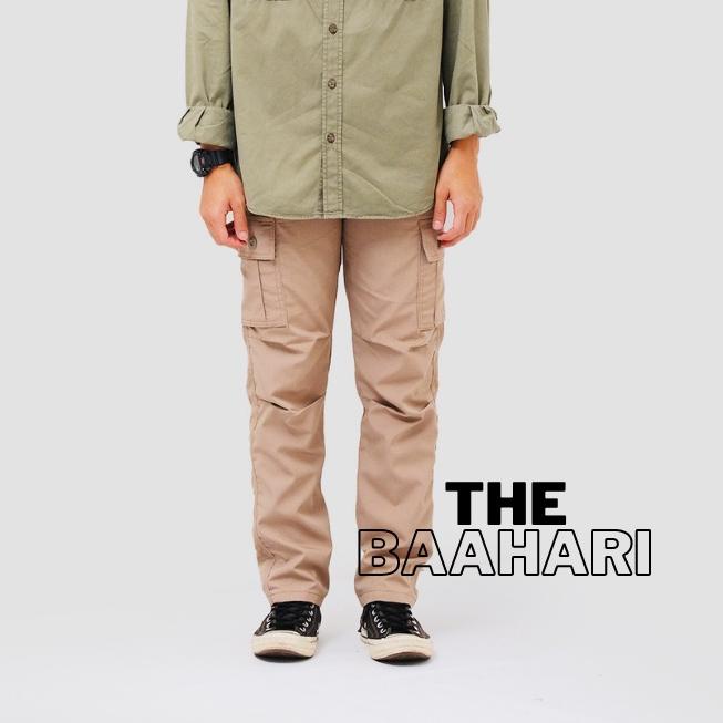 Cargo Pants - Celana Cargo Panjang Pria Celana Jumbo Bigsize Bahan Ripstop Warna Hijau Army AllSize 