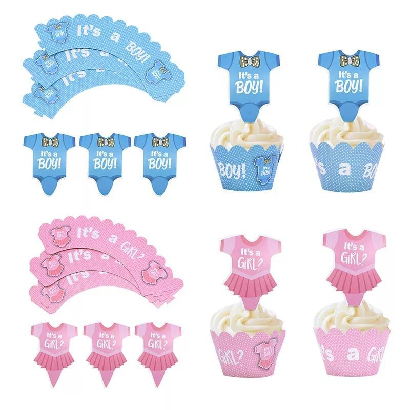 Cupcake Wrapper Boy &amp; Girl/Penghias Kue Cupcake