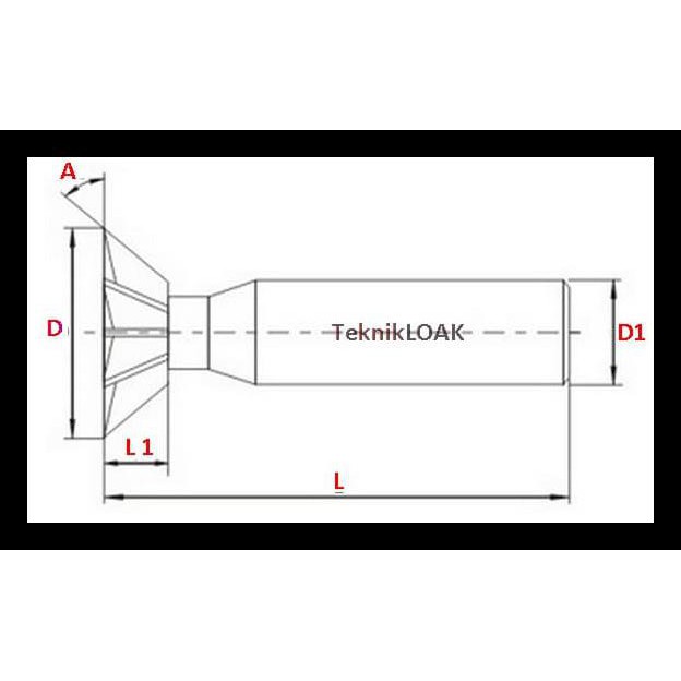 

Terjamin Dovetail 25X45 Ekor Burung Dove Tail | Cutter Milling T Slot Cutter T Limited Edition
