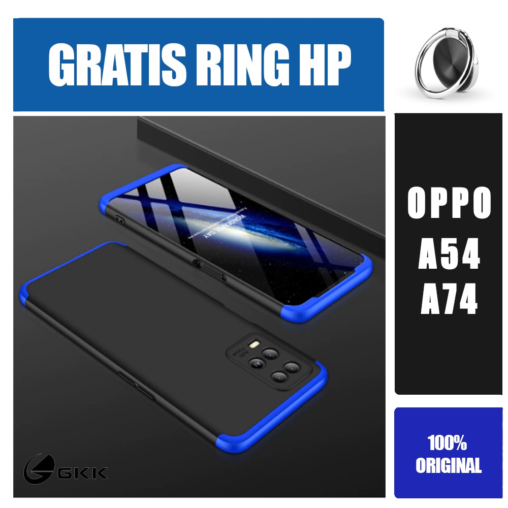 GKK Oppo A54 A74 Casing Armor 360 Full Cover Hard Case
